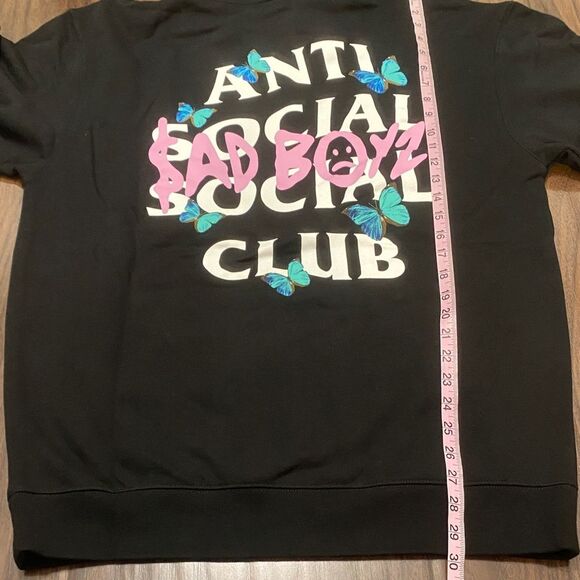 Anti Social Social Club “Sad and Anti Social” Black Hoodie - Picture 5 of 5